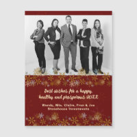 Cartes magnétiques de Noël pour entreprises avec p