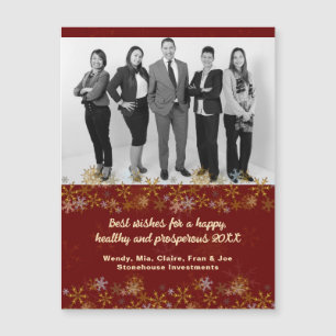 Cartes magnétiques de Noël pour entreprises avec p