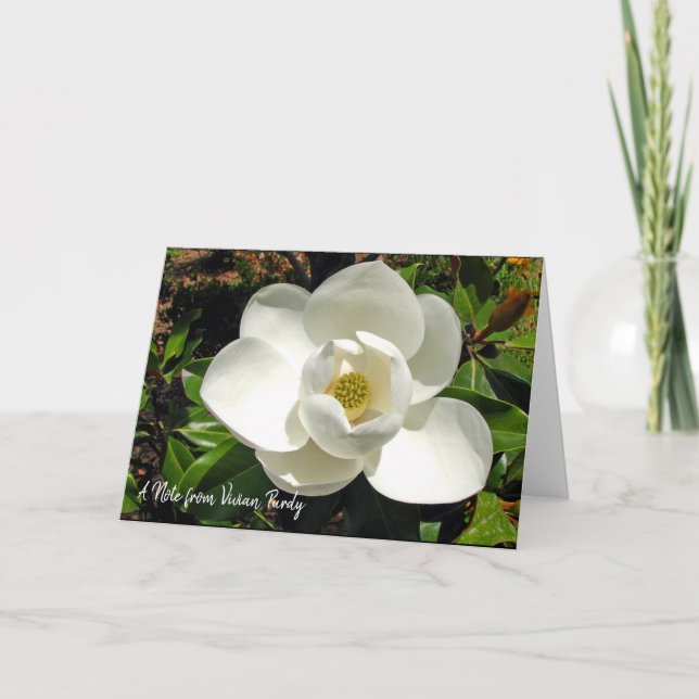 Cartes Magnolia personnalisées (Devant)