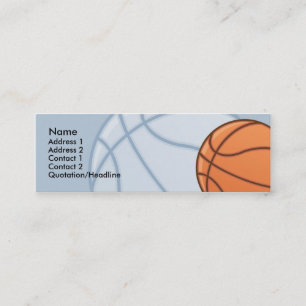 Cartes maigres de profil de basket-ball d'enfants