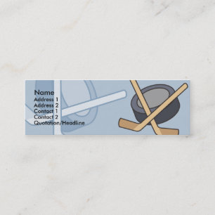 Cartes maigres de profil de joueur de hockey