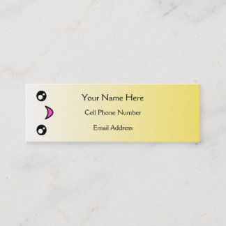 Cartes maigres de profil de visage heureux de