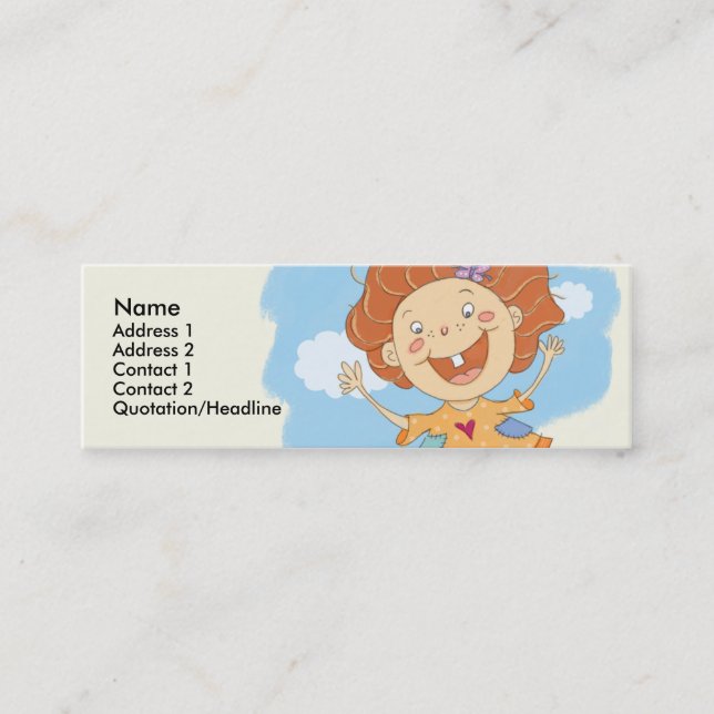 Cartes maigres sautantes de profil de fille (Devant)
