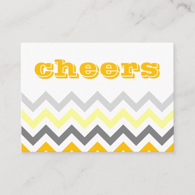 Cartes Mariage Chevron (Devant)