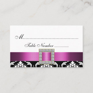 Cartes Mariage damassé Rose Blanc