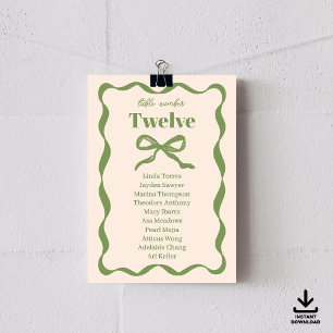 Cartes Mariage rétro Coquette Bow