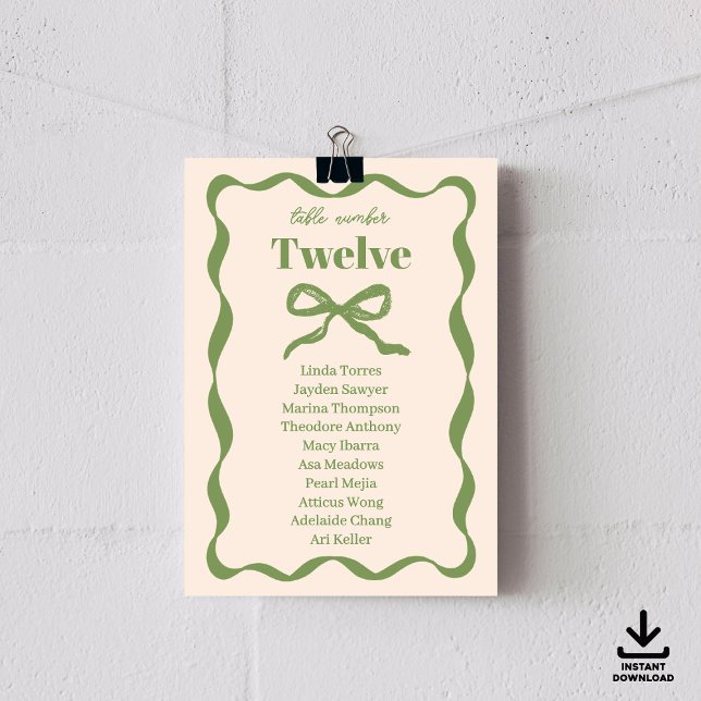 Cartes Mariage rétro Coquette Bow (Créateur téléchargé)