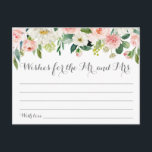 Cartes Mariage rose et blanc<br><div class="desc">Nos cartes de souhaits de mariage de fleurs rose et blanche sont une grande activité pour avoir une réception de mariage ou une douche nuptiale. N'oubliez pas de consulter notre vaste sélection d'articles de coordination en parcourant la collection Mariage rose,  blanc et vert !</div>