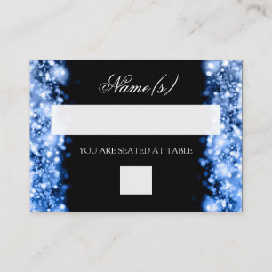 Cartes mariages Feux de Flamme Sapphire Bleu