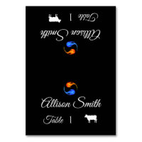 Cartes mariages - Icône Viande - Flames jumelles -