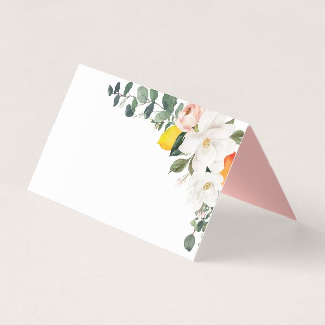 Cartes Mariages Magnolia Citrus (Devant)