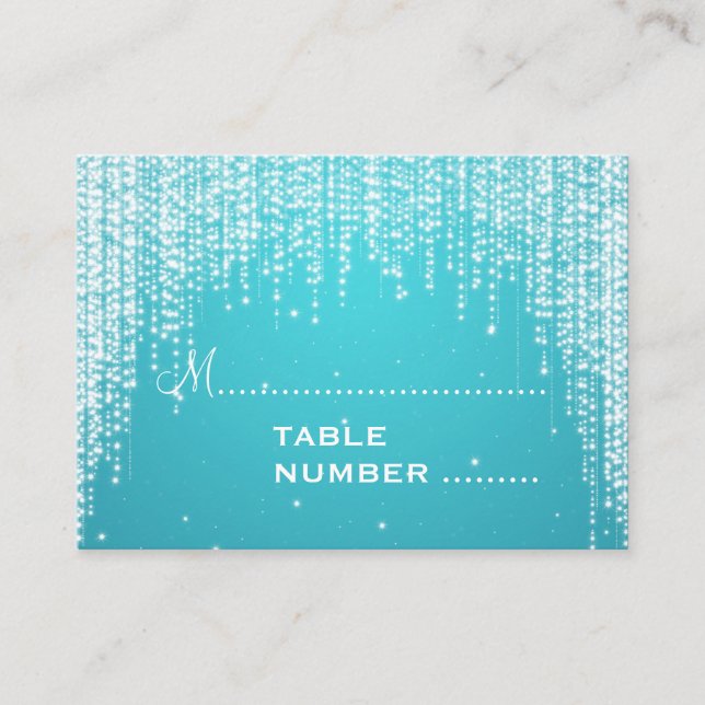 Cartes mariages Nuit Bleu éblouissant (Devant)