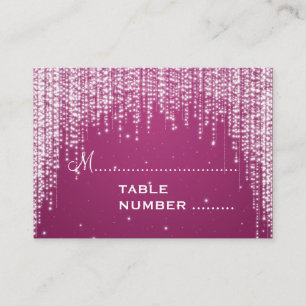 Cartes mariages Nuit Éblouissant Berry Rose