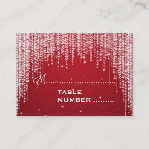 Cartes mariages Nuit Éblouissant Rouge