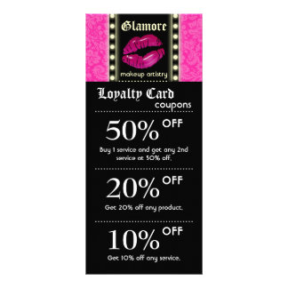 Cartes Marketing Artiste Maquillage Lumières Lèvre