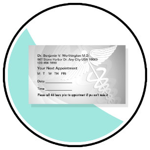 Cartes Médicales de rendez-vous