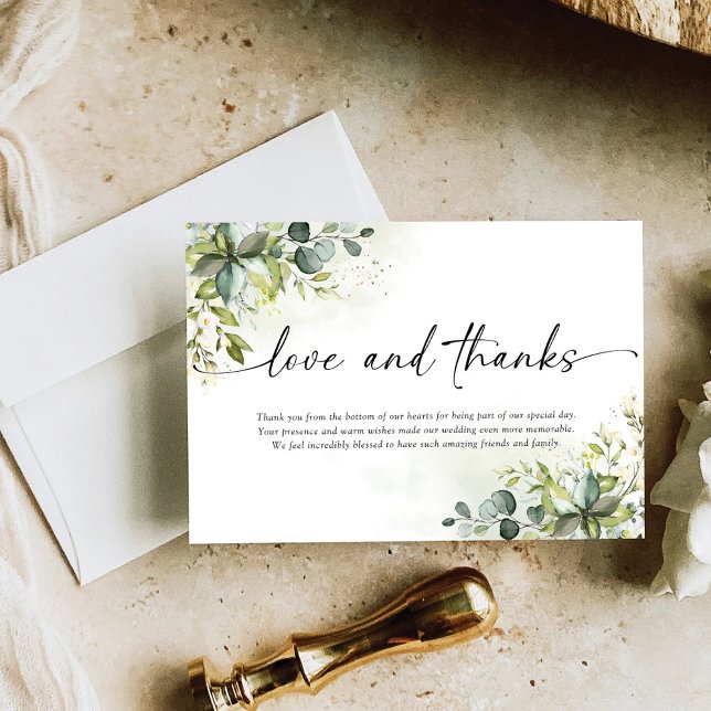 Cartes Merci Mariage de verdure (Créateur téléchargé)