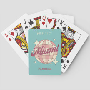 Cartes Miami City Floride jeu de plage de vacances