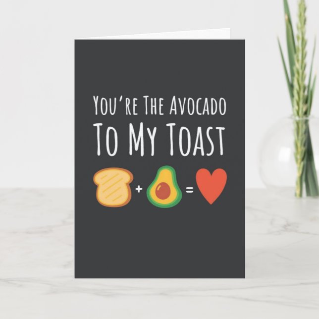 Cartes Mignonnes Avocat Fruits Végétalien Végétari (Devant)