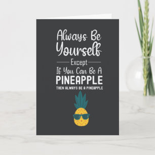 Cartes Mignonnes Drôles de l'Ananas Humour Fruit N