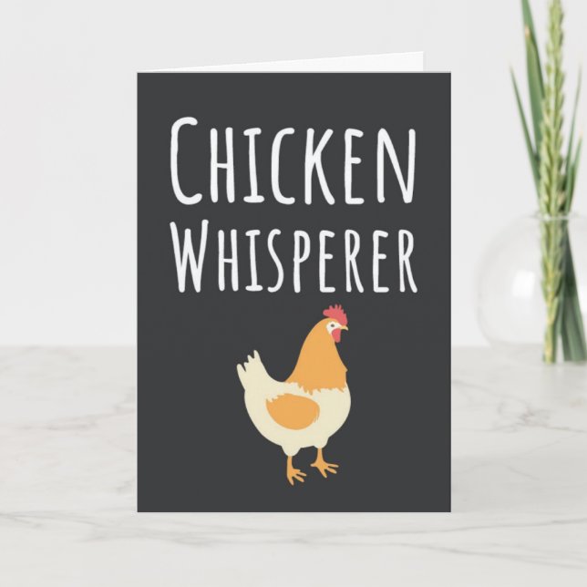 Cartes Mignonnes et Drôles de Poules Animaux Oisea (Devant)