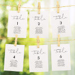 Cartes minimalistes de sièges mariages manuscrits<br><div class="desc">Choisissez une calligraphie minimaliste pour votre papeterie mariage. Moderne et étonnant,  il conviendra à tous vos besoins. Facile à personnaliser,  vous modifiez la couleur du texte ou l'arrière - plan comme vous le souhaitez.</div>
