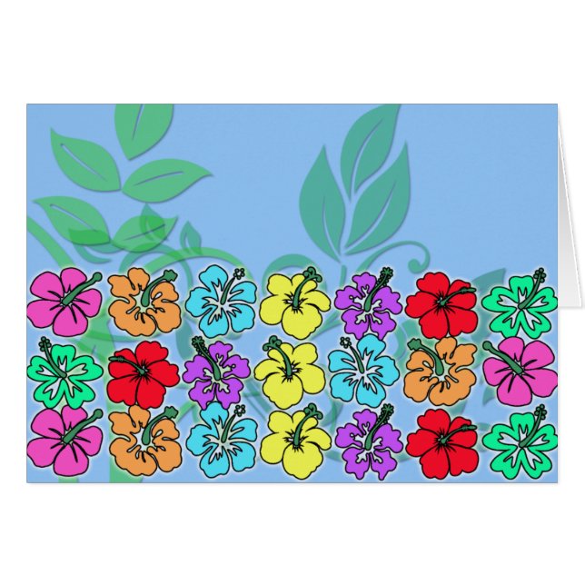 Cartes modelées de ketmie tropicale (Devant horizontal)