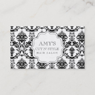 Cartes modernes à la mode blanches noires de salon