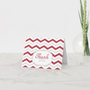 Cartes modernes grises et rouges de Merci de