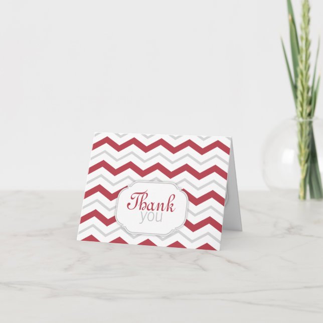 Cartes modernes grises et rouges de Merci de (Devant)