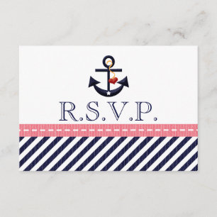 Cartes nautiques de réponse de l'Ancre RSVP de
