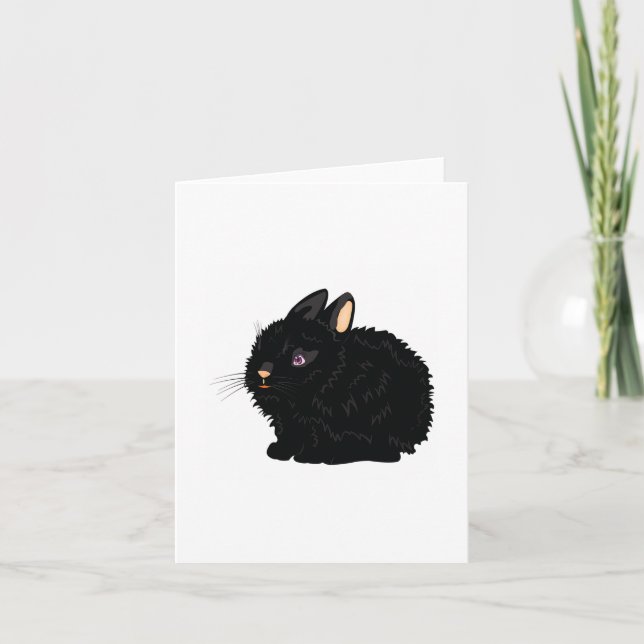 Cartes noires de notes de lapin (Devant)