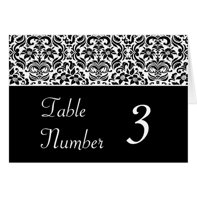 Cartes noires et blanches de nombre de Tableau de (Devant horizontal)