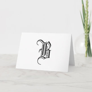 Cartes noires et blanches élégantes pour monogramm