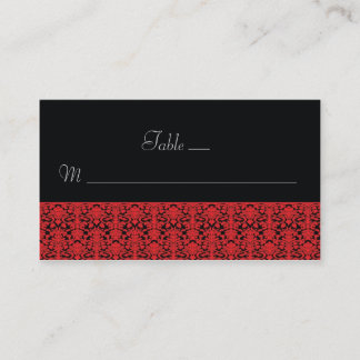 Cartes noires et rouges Damas