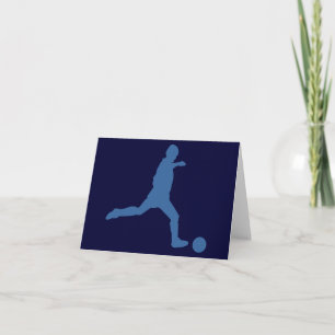 Cartes Note Silhouette Soccer
