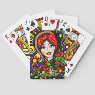 Cartes Nuit de jeu de couple Lady Luck 3 personnalisée
