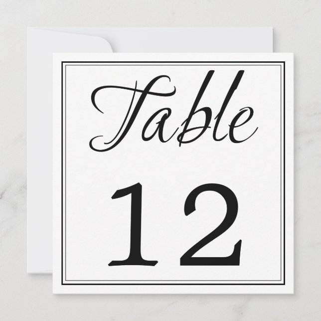 Cartes numériques de tableau de script noir et bla (Devant)
