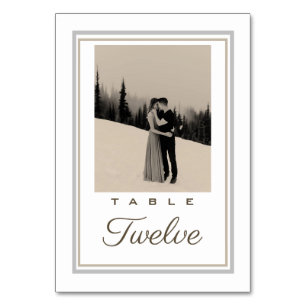 Cartes Numéro de tableau de photos à double cadre 