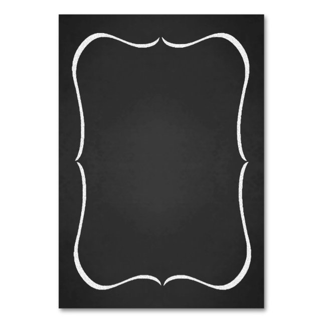 Cartes Numéro de tableau Faux personnalisables (Par défaut)
