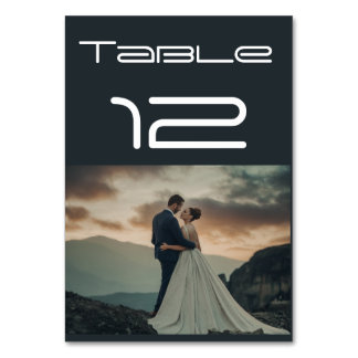 Cartes Numéro de tableau photo mariage