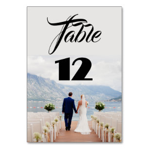 Cartes Numéro de tableau photo mariage