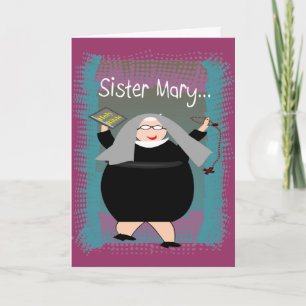 Cartes Nun~~Humour Nun Catholique Silly