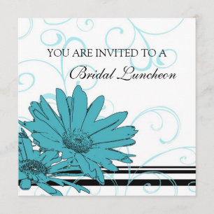 Cartes nuptiales bleues et blanches d'invitation
