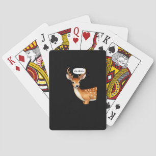 Cartes Oh cerf mignon jeu de mots de cerf citation fantai