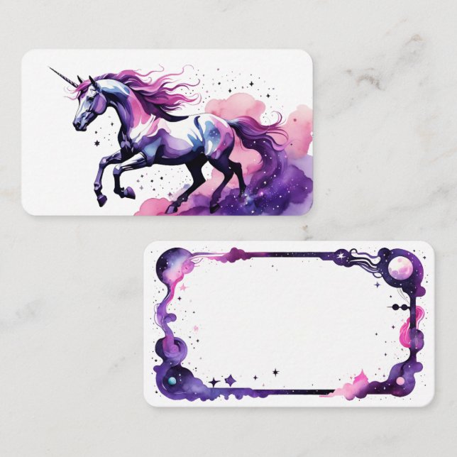 Cartes Oracle Unicorn vides (Devant / Derrière)