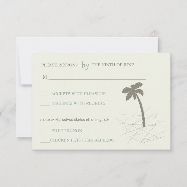 Cartes Palm tree -rsvp (Devant)