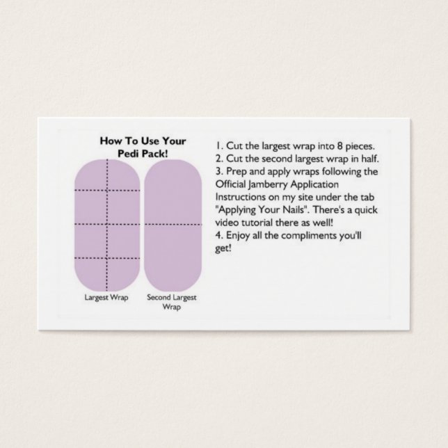 Cartes Pedi Pack (Devant)