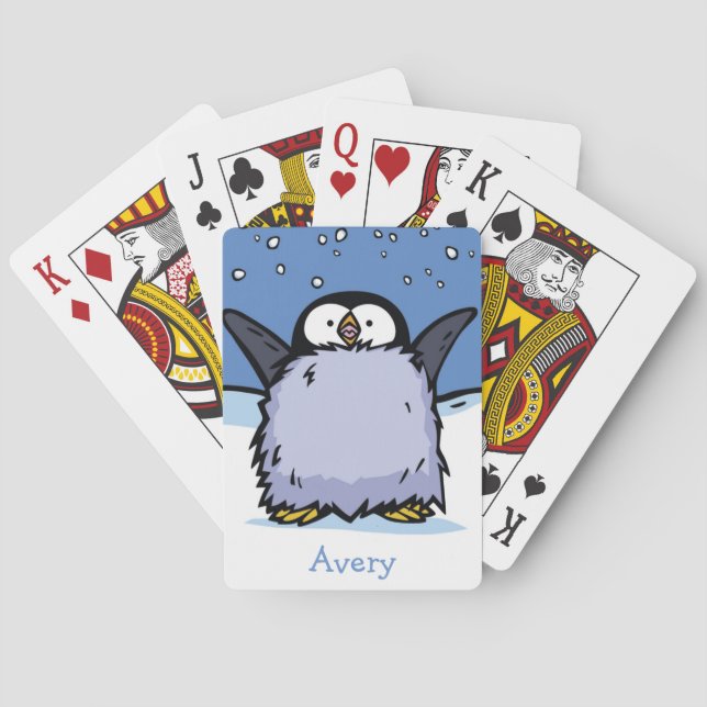 Cartes Penguin Chick Happy Carte de Jeu (dos)