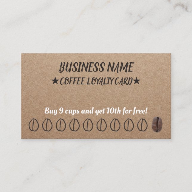 Cartes perforées Papier d'emballage rustique de (Devant)